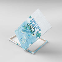 Cayman Islands 345 Canvas Wall Art Sea Turtle Watercolor Style