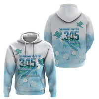 Cayman Islands 345 Hoodie Sea Turtle Watercolor Style