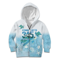 Cayman Islands 345 Kid Hoodie Sea Turtle Watercolor Style
