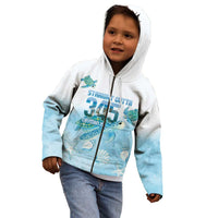Cayman Islands 345 Kid Hoodie Sea Turtle Watercolor Style