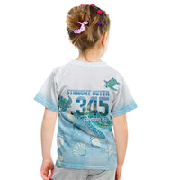 Cayman Islands 345 Kid T Shirt Sea Turtle Watercolor Style