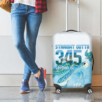 Cayman Islands 345 Luggage Cover Sea Turtle Watercolor Style