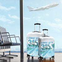 Cayman Islands 345 Luggage Cover Sea Turtle Watercolor Style