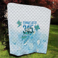 Cayman Islands 345 Quilt Sea Turtle Watercolor Style