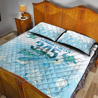 Cayman Islands 345 Quilt Bed Set Sea Turtle Watercolor Style
