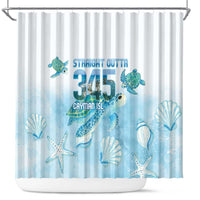 Cayman Islands 345 Shower Curtain Sea Turtle Watercolor Style