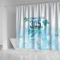 Cayman Islands 345 Shower Curtain Sea Turtle Watercolor Style