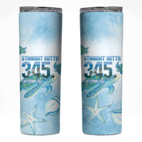 Cayman Islands 345 Skinny Tumbler Sea Turtle Watercolor Style