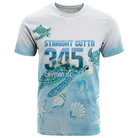 Cayman Islands 345 T Shirt Sea Turtle Watercolor Style