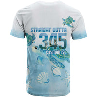 Cayman Islands 345 T Shirt Sea Turtle Watercolor Style