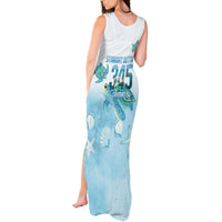 Cayman Islands 345 Tank Maxi Dress Sea Turtle Watercolor Style