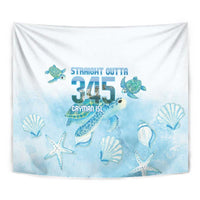 Cayman Islands 345 Tapestry Sea Turtle Watercolor Style