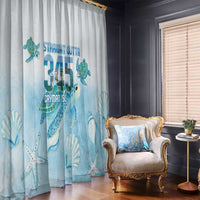 Cayman Islands 345 Window Curtain Sea Turtle Watercolor Style