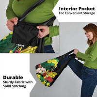 Benin National Day Grocery Bag Happy 64th Independence Anniversary Yellow Allamanda