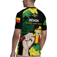 Benin National Day Rugby Jersey Happy 64th Independence Anniversary Yellow Allamanda - Wonder Print Shop