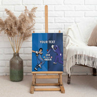 Custom USA and India Cricket Canvas Wall Art 2024 Together Dynamic Style - Wonder Print Shop