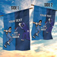 Custom USA and India Cricket Garden Flag 2024 Together Dynamic Style - Wonder Print Shop
