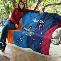 Custom USA and India Cricket Quilt 2024 Together Dynamic Style - Wonder Print Shop