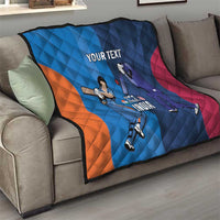Custom USA and India Cricket Quilt 2024 Together Dynamic Style - Wonder Print Shop