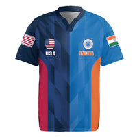 Custom USA and India Cricket Rugby Jersey 2024 Together Dynamic Style - Wonder Print Shop