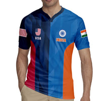 Custom USA and India Cricket Rugby Jersey 2024 Together Dynamic Style - Wonder Print Shop