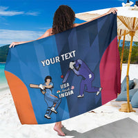 Custom USA and India Cricket Sarong 2024 Together Dynamic Style - Wonder Print Shop