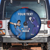 Custom USA and India Cricket Spare Tire Cover 2024 Together Dynamic Style - Wonder Print Shop