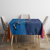 Custom USA and India Cricket Tablecloth 2024 Together Dynamic Style - Wonder Print Shop