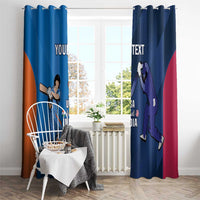 Custom USA and India Cricket Window Curtain 2024 Together Dynamic Style - Wonder Print Shop