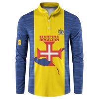 Maderia Day Button Sweatshirt Pearl of the Atlantic Flag Style - Wonder Print Shop