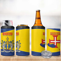 Maderia Day 4 in 1 Can Cooler Tumbler Pearl of the Atlantic Flag Style - Wonder Print Shop