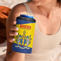 Maderia Day 4 in 1 Can Cooler Tumbler Pearl of the Atlantic Flag Style - Wonder Print Shop
