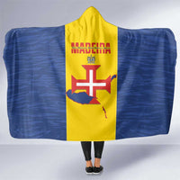 Maderia Day Hooded Blanket Pearl of the Atlantic Flag Style - Wonder Print Shop