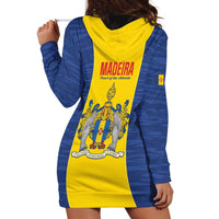 Maderia Day Hoodie Dress Pearl of the Atlantic Flag Style - Wonder Print Shop