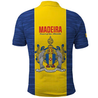Maderia Day Polo Shirt Pearl of the Atlantic Flag Style - Wonder Print Shop