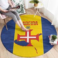 Maderia Day Round Carpet Pearl of the Atlantic Flag Style - Wonder Print Shop