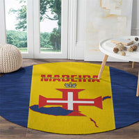 Maderia Day Round Carpet Pearl of the Atlantic Flag Style - Wonder Print Shop
