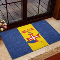 Maderia Day Rubber Doormat Pearl of the Atlantic Flag Style - Wonder Print Shop