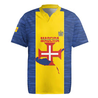 Maderia Day Rugby Jersey Pearl of the Atlantic Flag Style - Wonder Print Shop