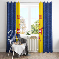 Maderia Day Window Curtain Pearl of the Atlantic Flag Style - Wonder Print Shop