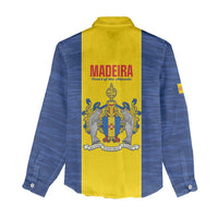 Maderia Day Women Casual Shirt Pearl of the Atlantic Flag Style - Wonder Print Shop