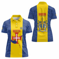 Maderia Day Women Polo Shirt Pearl of the Atlantic Flag Style - Wonder Print Shop
