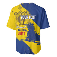 Personalised Maderia Day Baseball Jersey July 1 Monk Seal Grunge Style - Wonder Print Shop