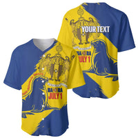 Personalised Maderia Day Baseball Jersey July 1 Monk Seal Grunge Style - Wonder Print Shop