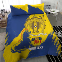 Personalised Maderia Day Bedding Set July 1 Monk Seal Grunge Style - Wonder Print Shop