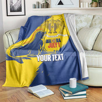 Personalised Maderia Day Blanket July 1 Monk Seal Grunge Style - Wonder Print Shop