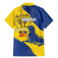 Personalised Maderia Day Family Matching Mermaid Dress and Hawaiian Shirt July 1 Monk Seal Grunge Style - Wonder Print Shop