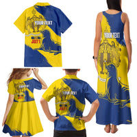 Personalised Maderia Day Family Matching Tank Maxi Dress and Hawaiian Shirt July 1 Monk Seal Grunge Style - Wonder Print Shop