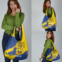 Personalised Maderia Day Grocery Bag July 1 Monk Seal Grunge Style - Wonder Print Shop