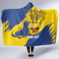Personalised Maderia Day Hooded Blanket July 1 Monk Seal Grunge Style - Wonder Print Shop